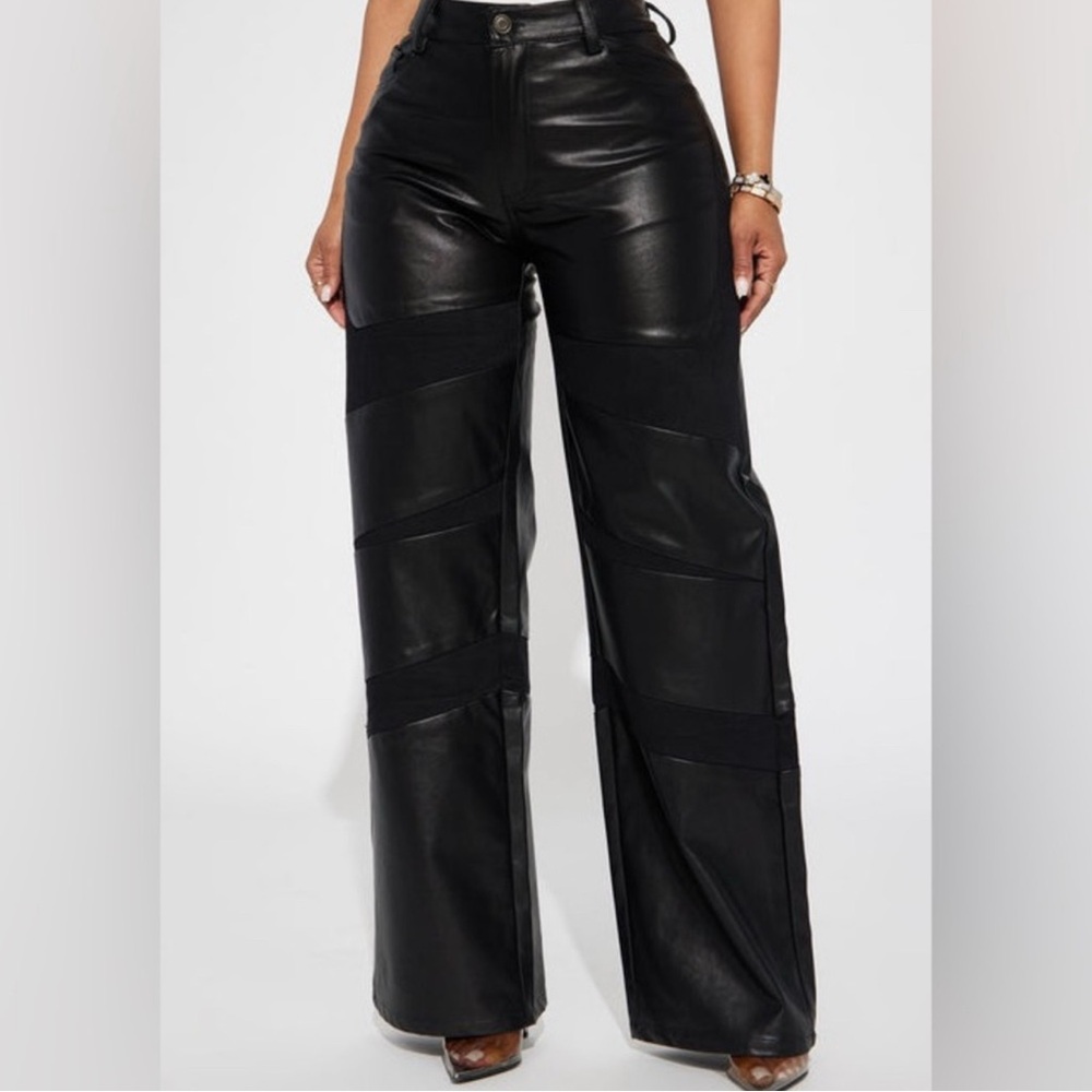 Faux Leather black pant Women's Pants